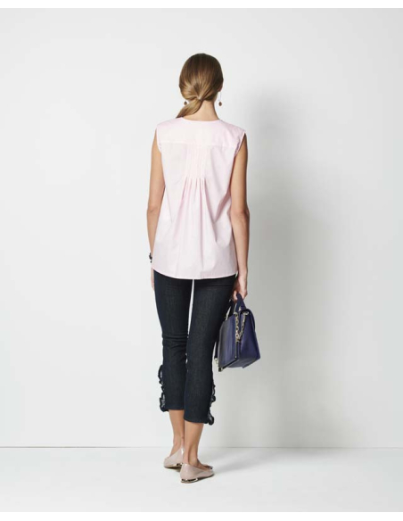 Patron Burda 6234 - Blouse femme encolure en V avec ou sans manches longues