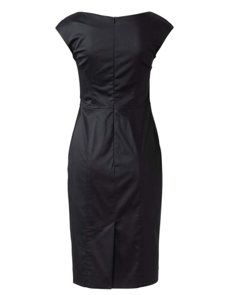 Patron Burda 6236 - Robe crayon à effet croisé, encolure portrait en V épaules tombantes