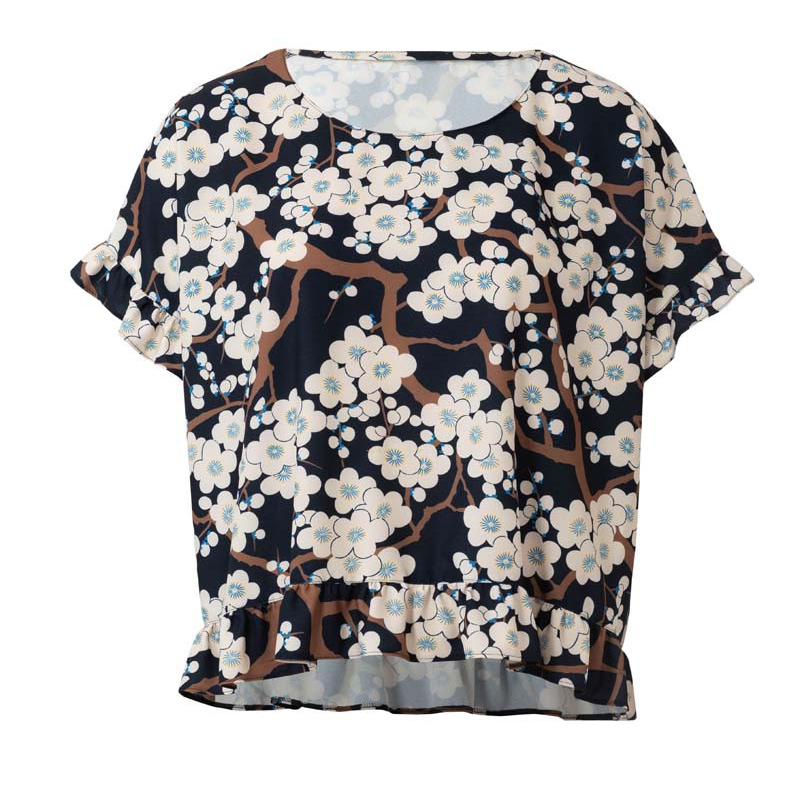 Patron Burda 6243 - T-Shirt femme carré, avec ou sans volants