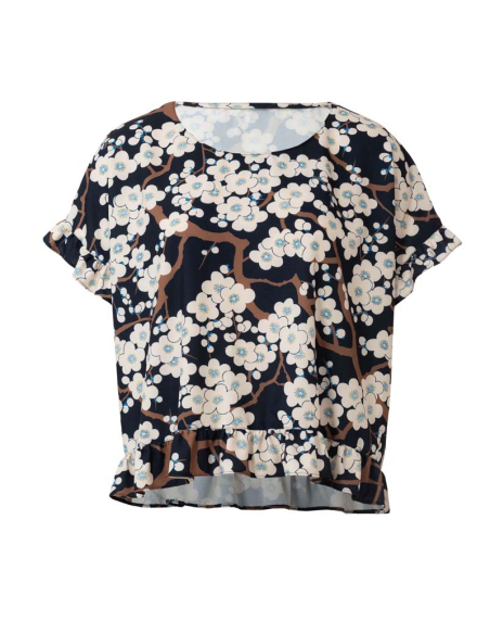 Patron Burda 6243 - T-Shirt femme carré, avec ou sans volants