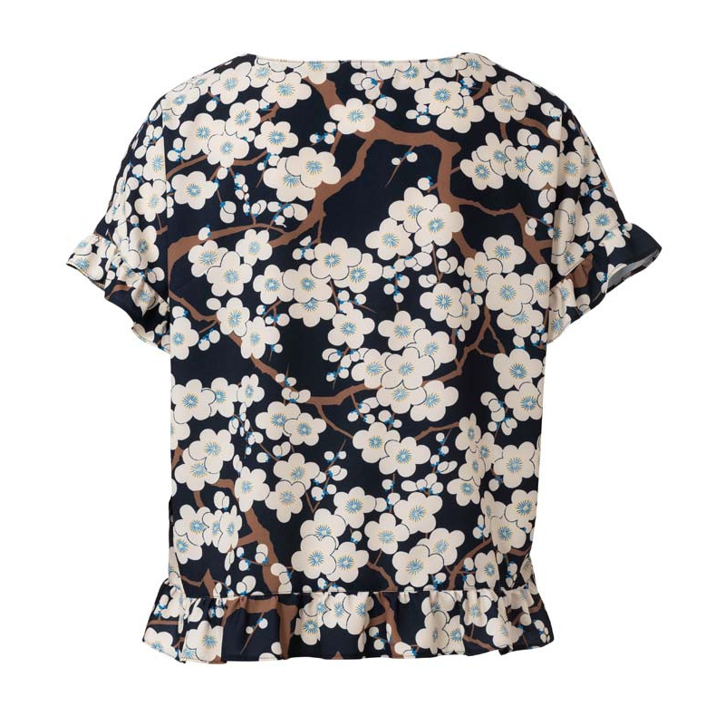 Patron Burda 6243 - T-Shirt femme carré, avec ou sans volants