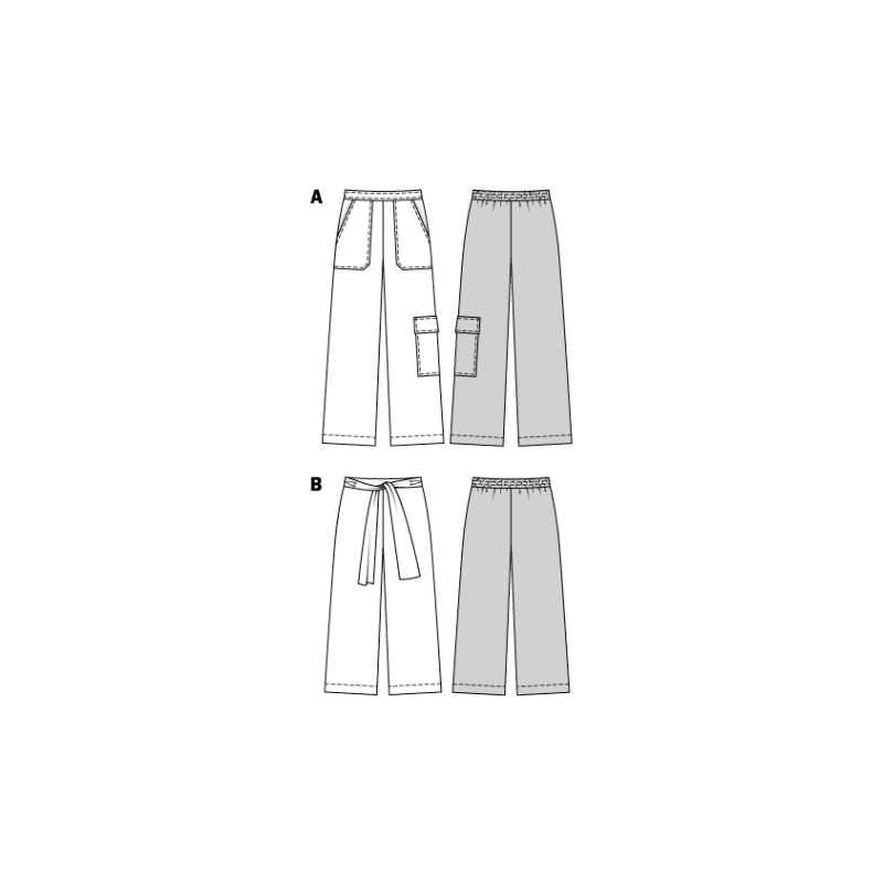 Patron Burda 6250 - Pantalon ample pour femmes