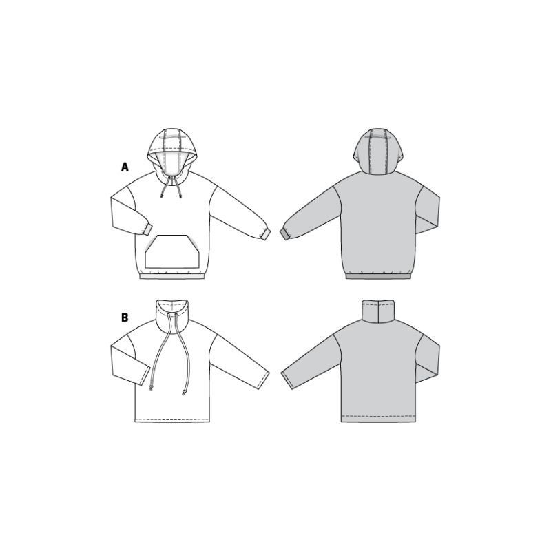 Patron Burda 6253 - Sweat shirt pour femmes