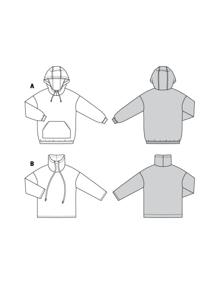 Patron Burda 6253 - Sweat shirt pour femmes