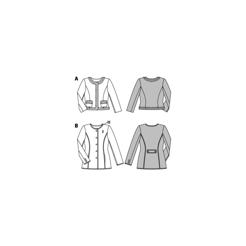 Patron Burda 6265 - Robe col Claudine pour femmes