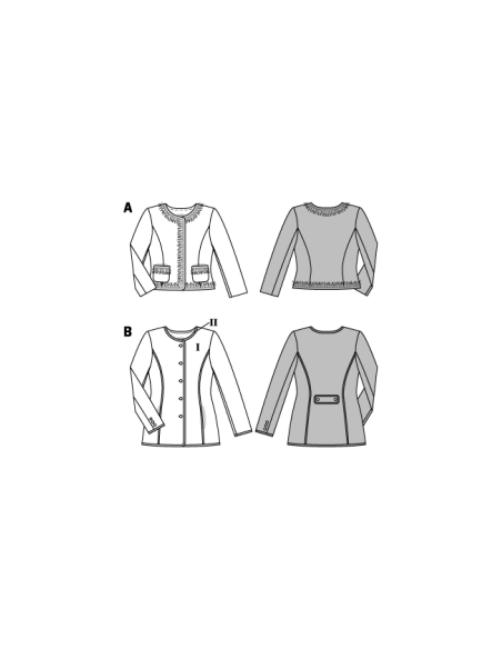 Patron Burda 6265 - Robe col Claudine pour femmes