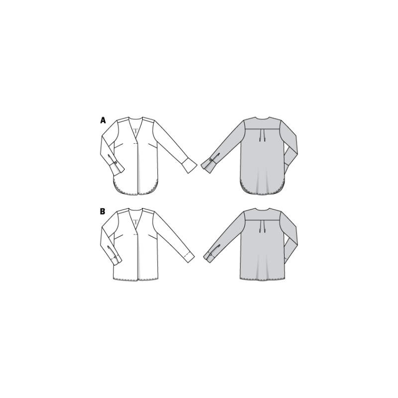 Patron Burda 6278 - Blouse à longues manches