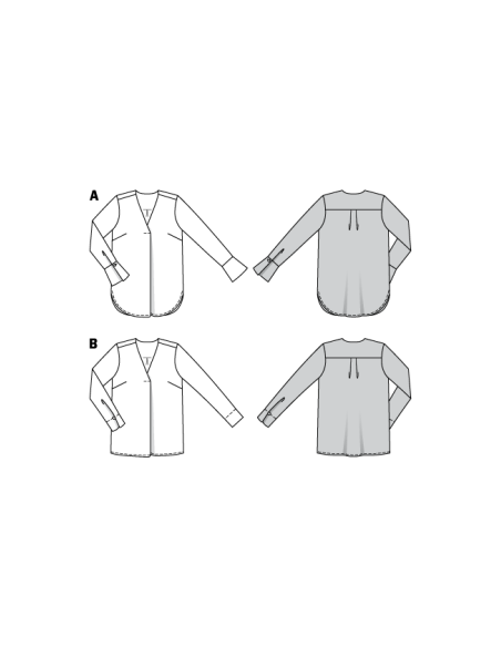 Patron Burda 6278 - Blouse à longues manches