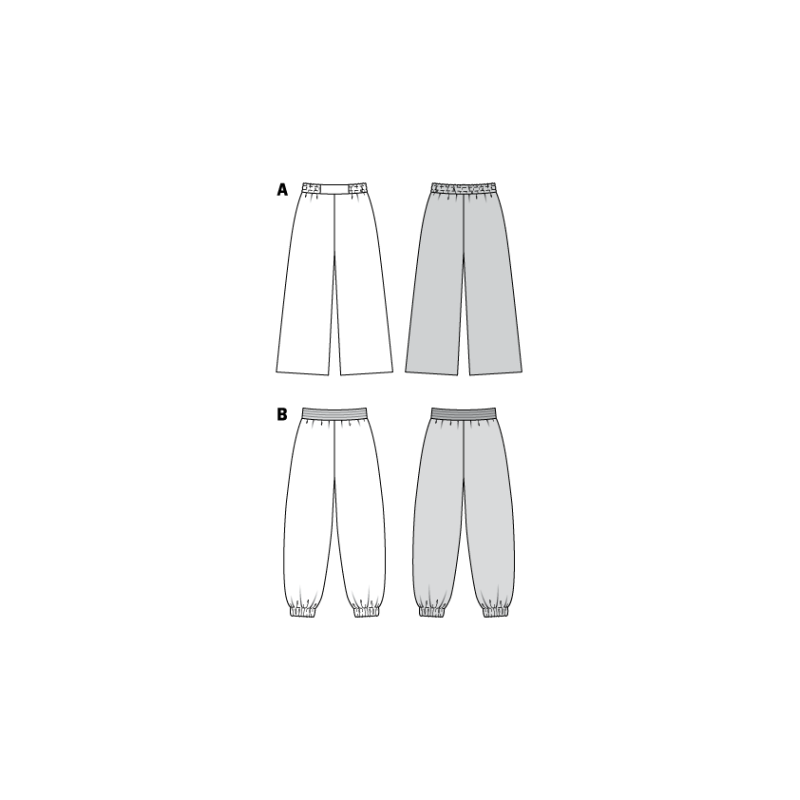 Patron Burda 6283 - Pantalon bouffant pour femmes