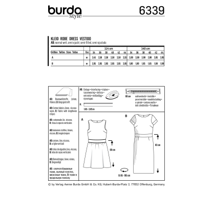 Patron Burda 6339 - Robe pour femmes 2