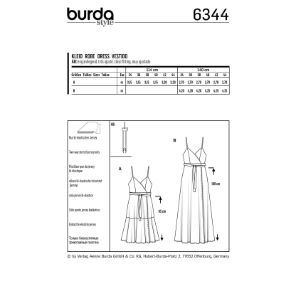 Patron Burda 6344 - Robe pour femmes 2