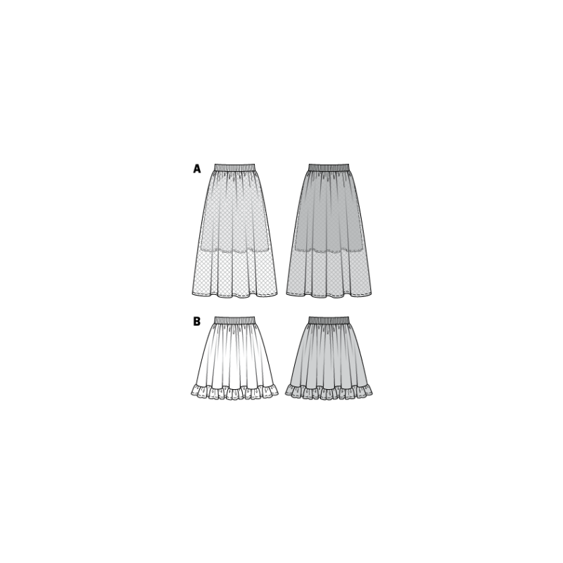 Patron Burda 6357 - Jupe dame