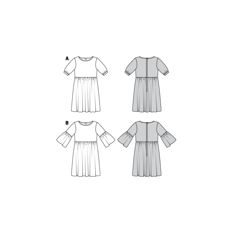 Patron Burda 6401 - Robe