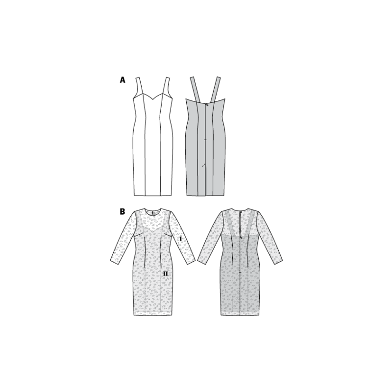 Patron Burda 6423 - Robe