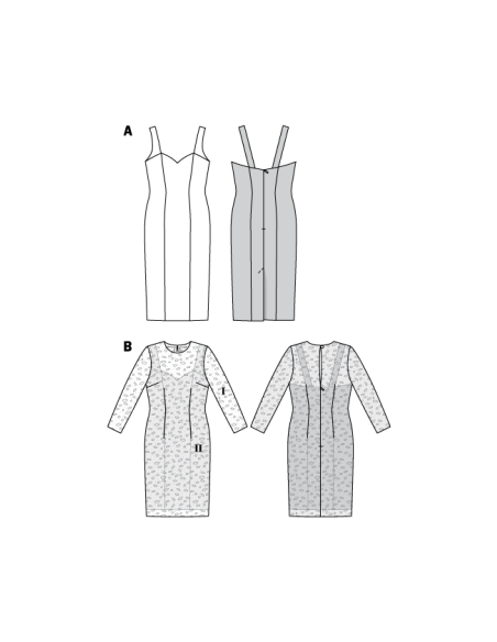 Patron Burda 6423 - Robe