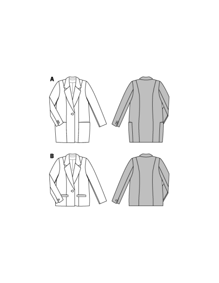 Patron Burda 6463 - Veste