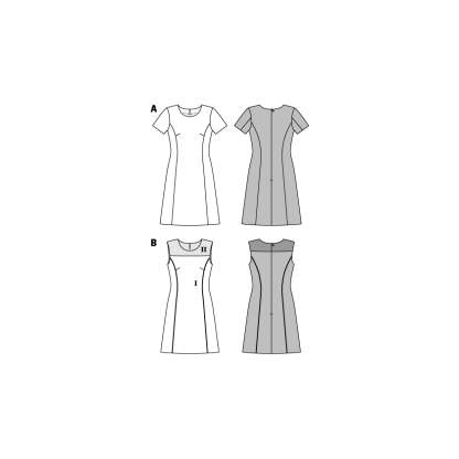 Patron Burda 6627 - Robe 2