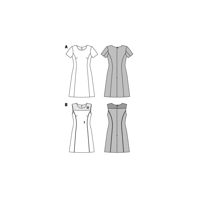 Patron Burda 6627 - Robe