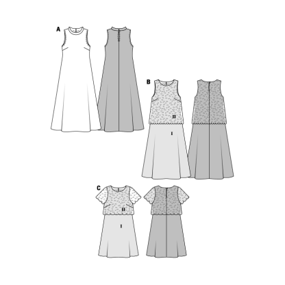 Patron Burda 6628 - Robe 2