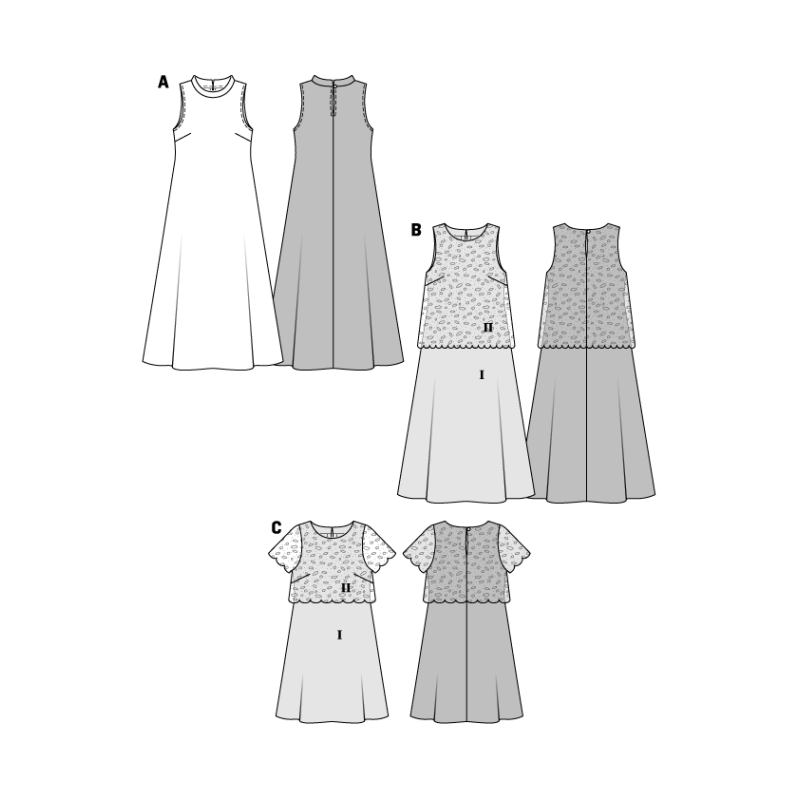 Patron Burda 6628 - Robe