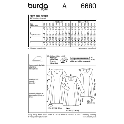 Patron Burda 6680 - Robe 2