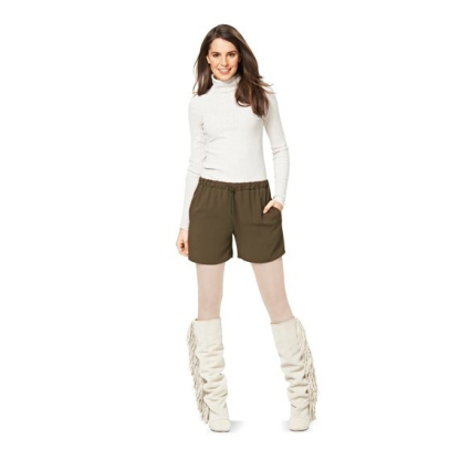 Patron Burda 6735 - Pantalon et short Femme avec coulisse et cordon 2