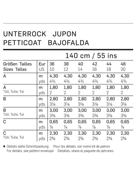 Patron Burda Carnaval 6739 - Déguisement Historique Jupon Femme