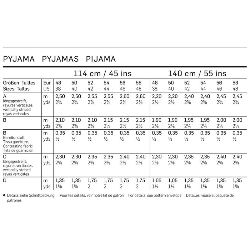 Patron Burda 6741 - Pyjama