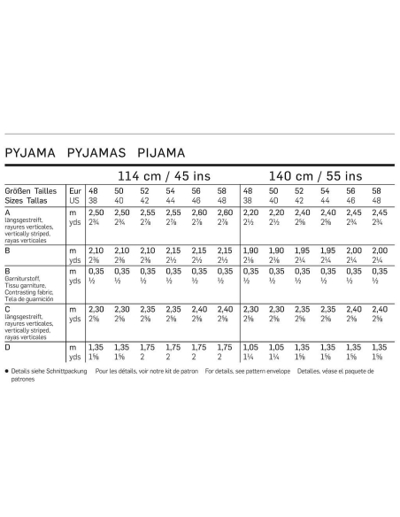 Patron Burda 6741 - Pyjama