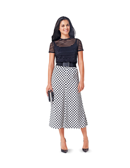 Patron Burda 6818 - Jupe