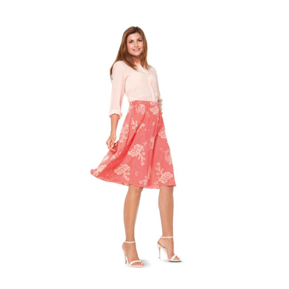 Patron Burda 6937 - Jupe droite ou évasée Femme 2