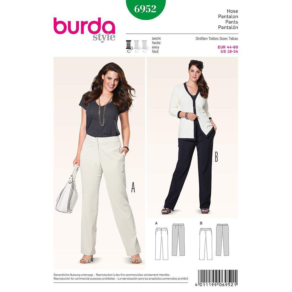 Patron Burda 6952 - Pantalon