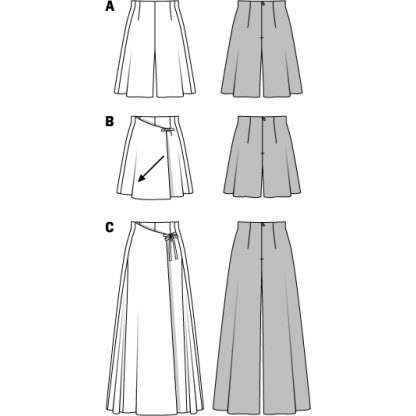Patron Burda 6980 - Jupe - culotte 2