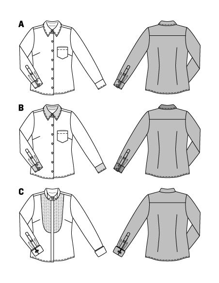 Patron Burda 7136 - Chemisier, Blouse
