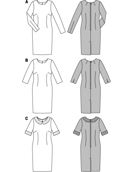 Patron N°7137 Burda : Robe