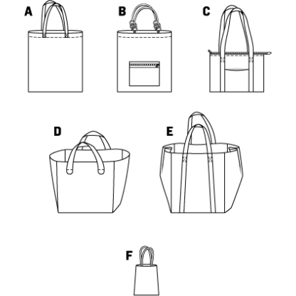 Patron N°7158 Burda - Sacs 2