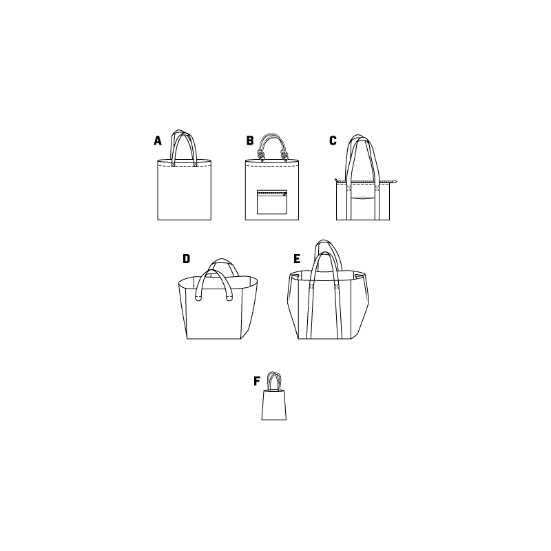 Patron N°7158 Burda - Sacs