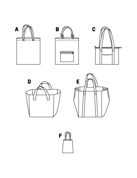 Patron N°7158 Burda - Sacs