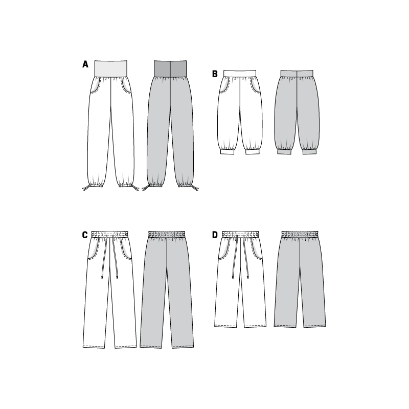 Patron N°7230 - Burda Young : Pantalon