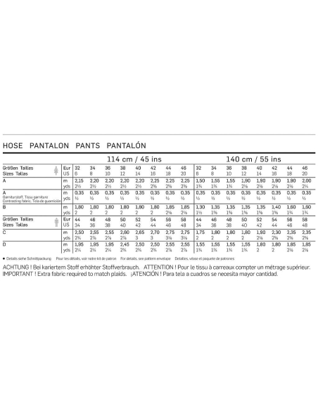 Patron N°7230 - Burda Young : Pantalon