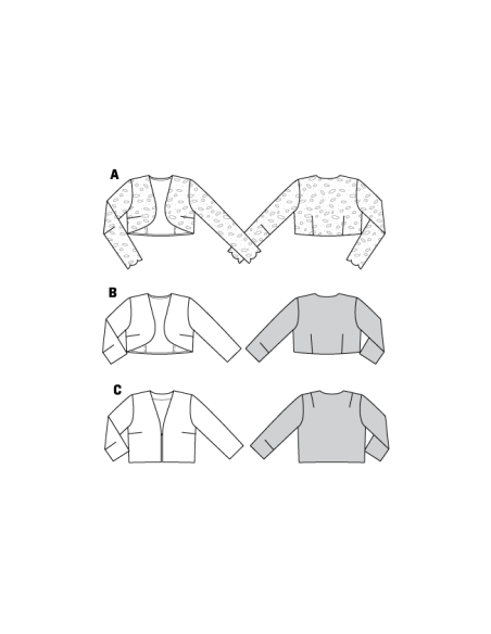 Patron Burda 7686 - Boléro