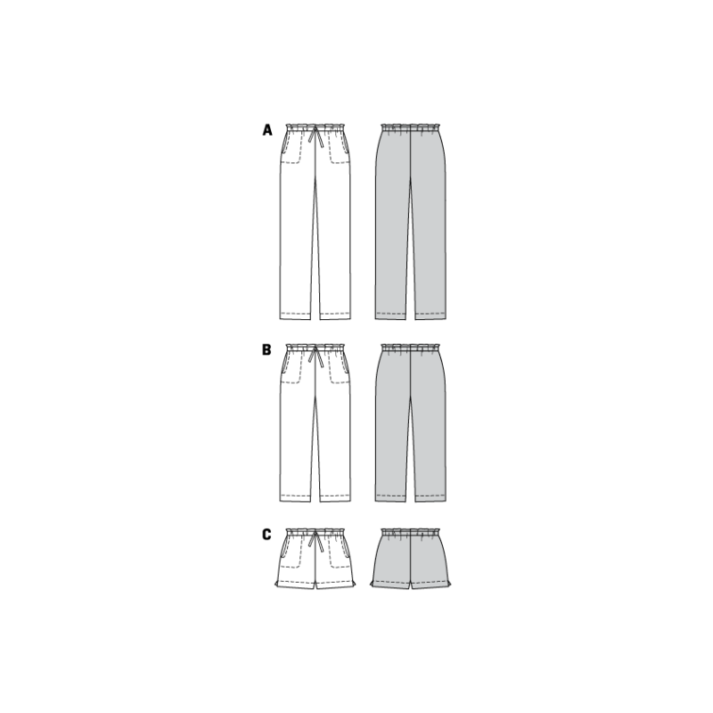 Patron Burda 7966 - Pantalon