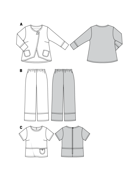 Patron Burda 8108 - Ensemble