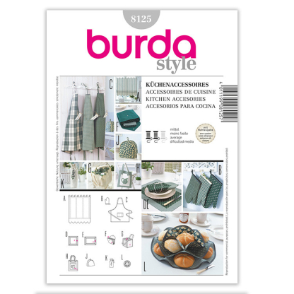 Patron Burda Creative 8125 - Accessoires pour la cuisine