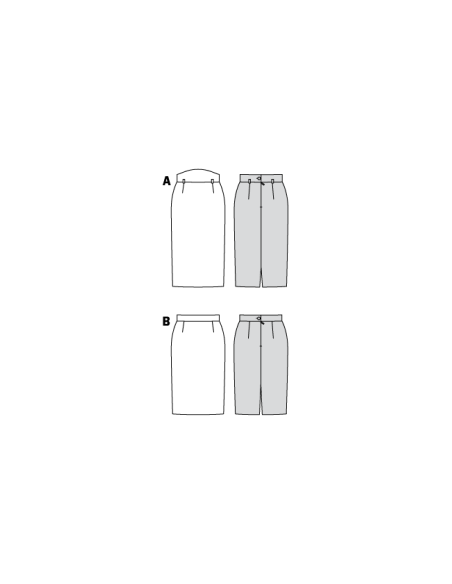 Patron Burda 8155 - Jupe