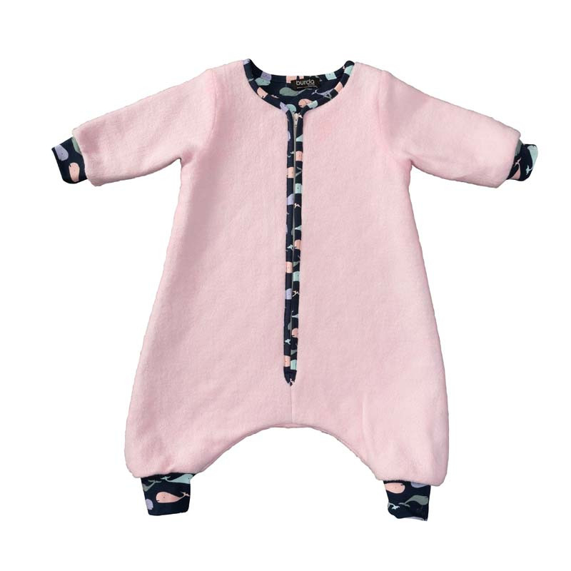 Patron Burda 9298 - Combinaison - Gigoteuse bébé avec des jambes