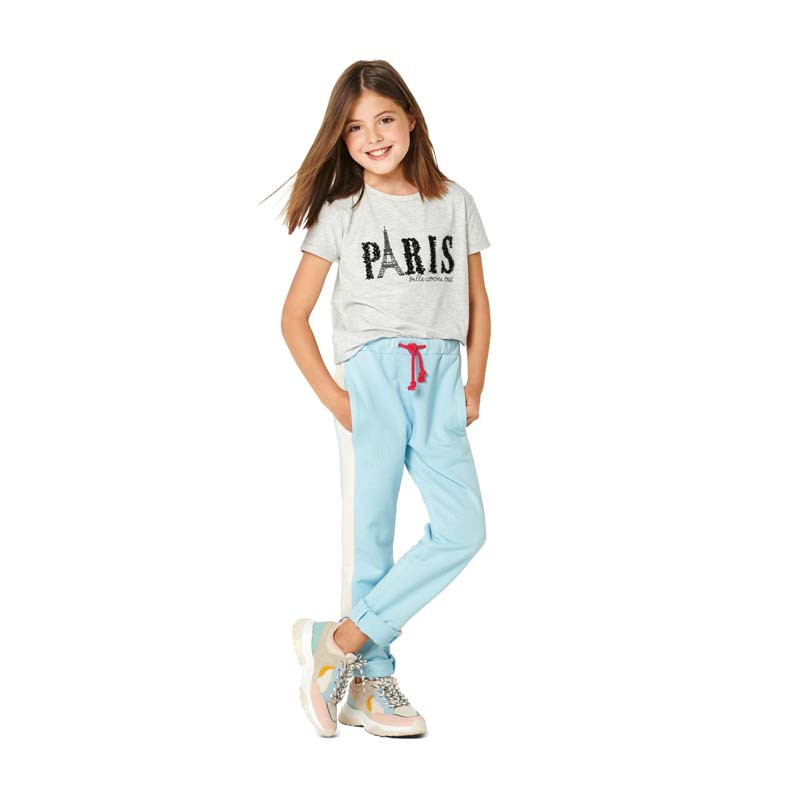 Patron Burda 9300 - Pantalon de jogging enfant à coulisse élastique