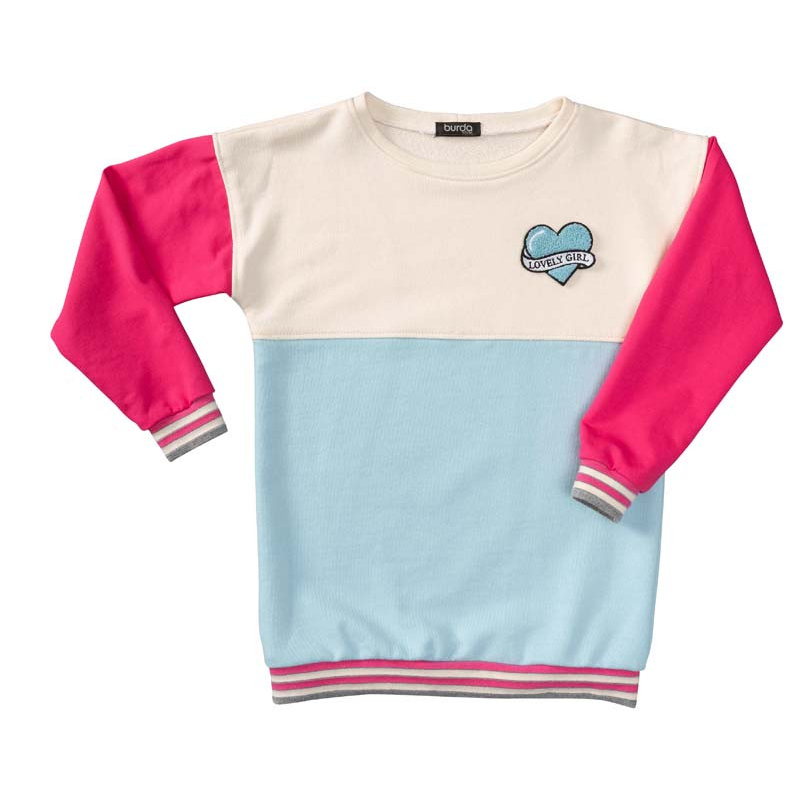 Patron Burda 9301 Sweat-Shirt – hoodie enfant avec ou sans capuche