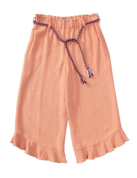 Patron Burda 9302 - Pantalon fille léger à coulisse élastiquée ou pantacourt 7/8