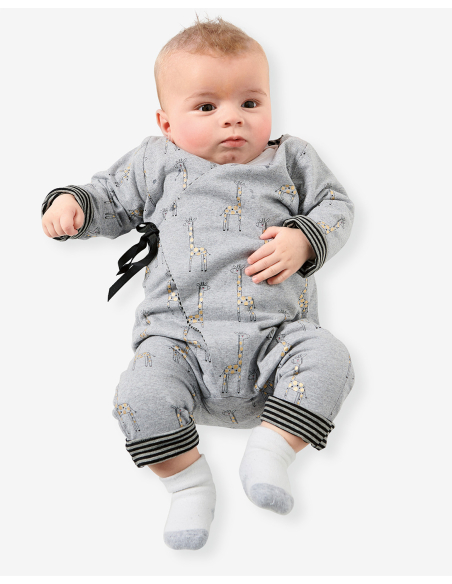 Patron Burda 9314 - Grenouillère croisée pour bébés